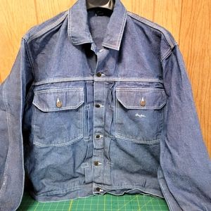 Vintage Sean Denim Jacket Light Blue Jean Jacket Men's 2XL. XXL. Great Condition